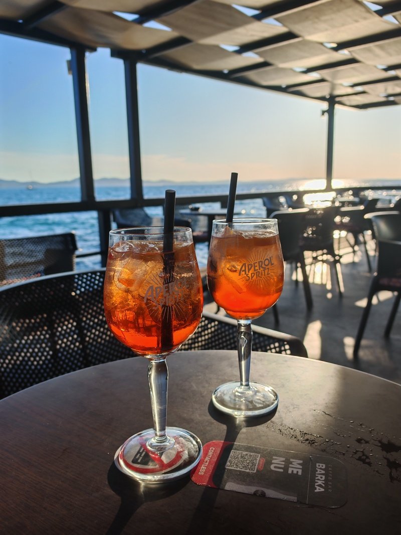 Oddych pri aperol spritze