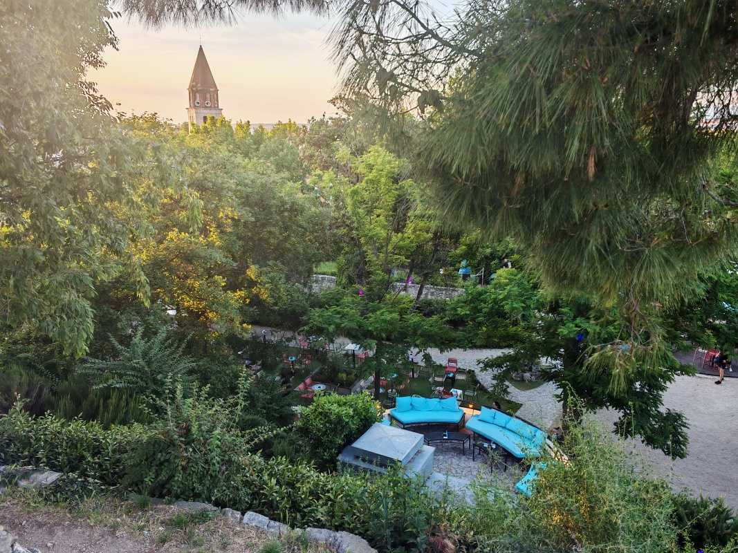 Park na hradbách - výhľad