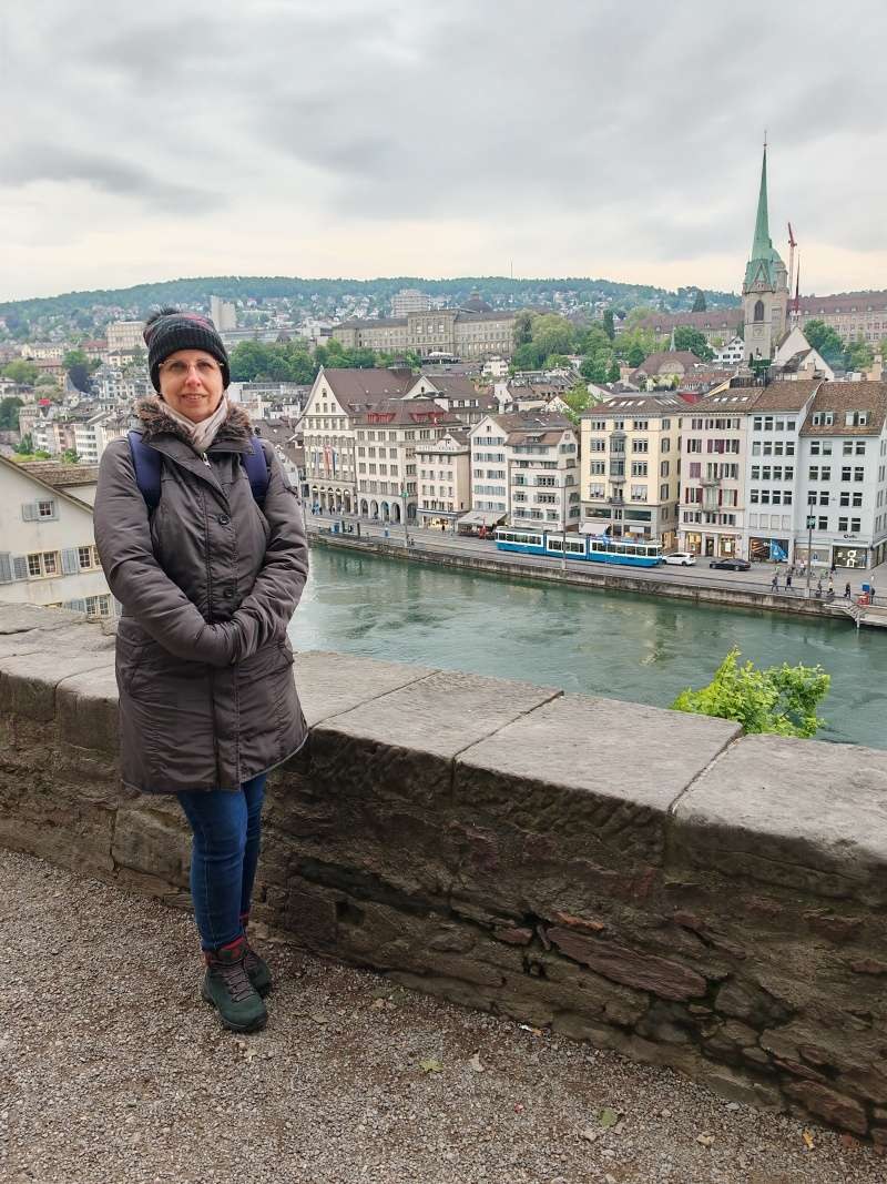 Výhľad z Lindenhofu na Zürich a rieku Limmat