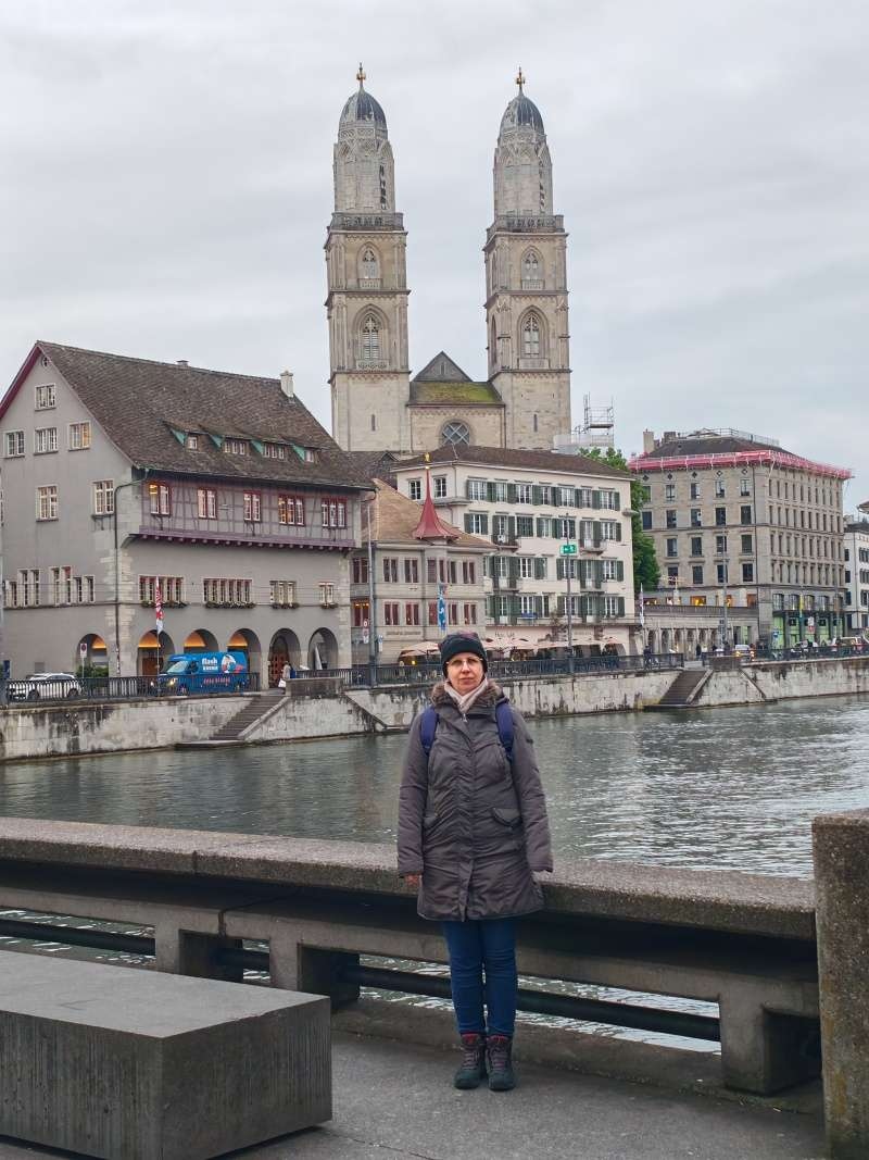 Rieka Limmat a kostol Grossmünster