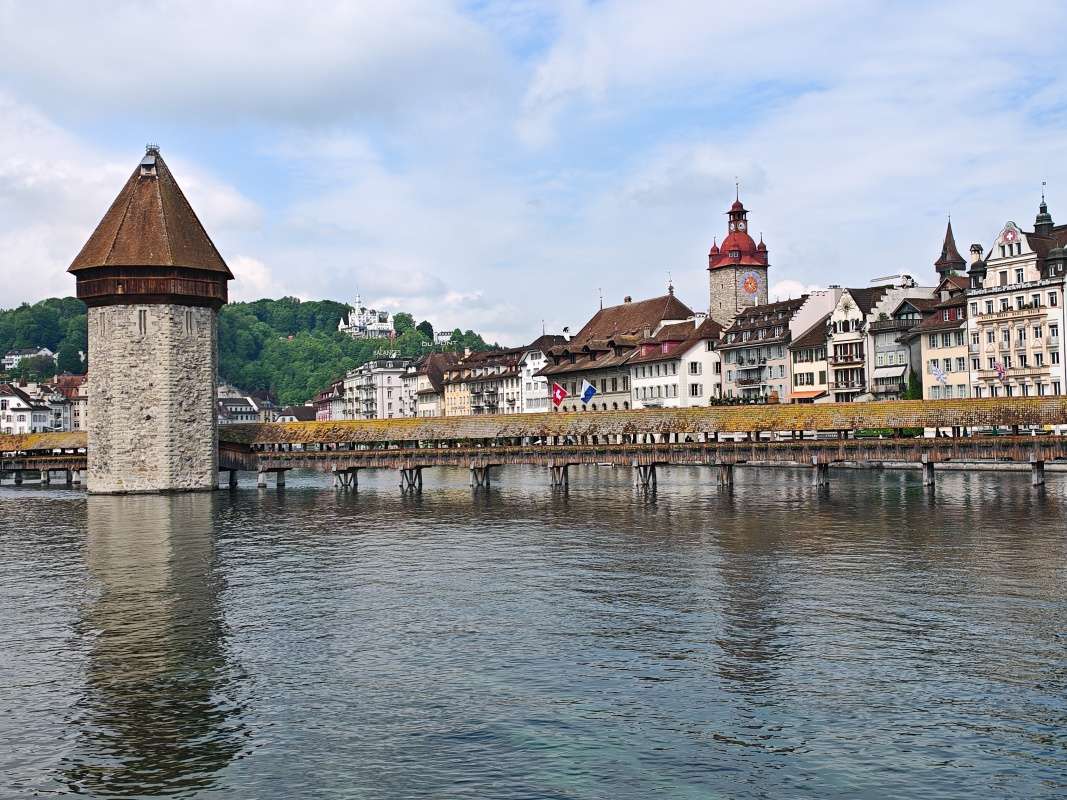 Kaplnkový most z mosta Seebrücke