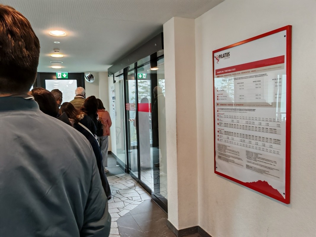 Prestupujem na Pilatus Kulm