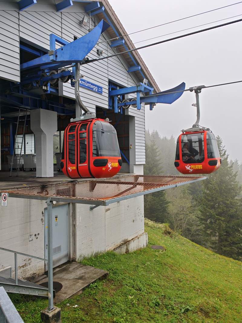 Touto lanovkou budem pokračovať do Kriens