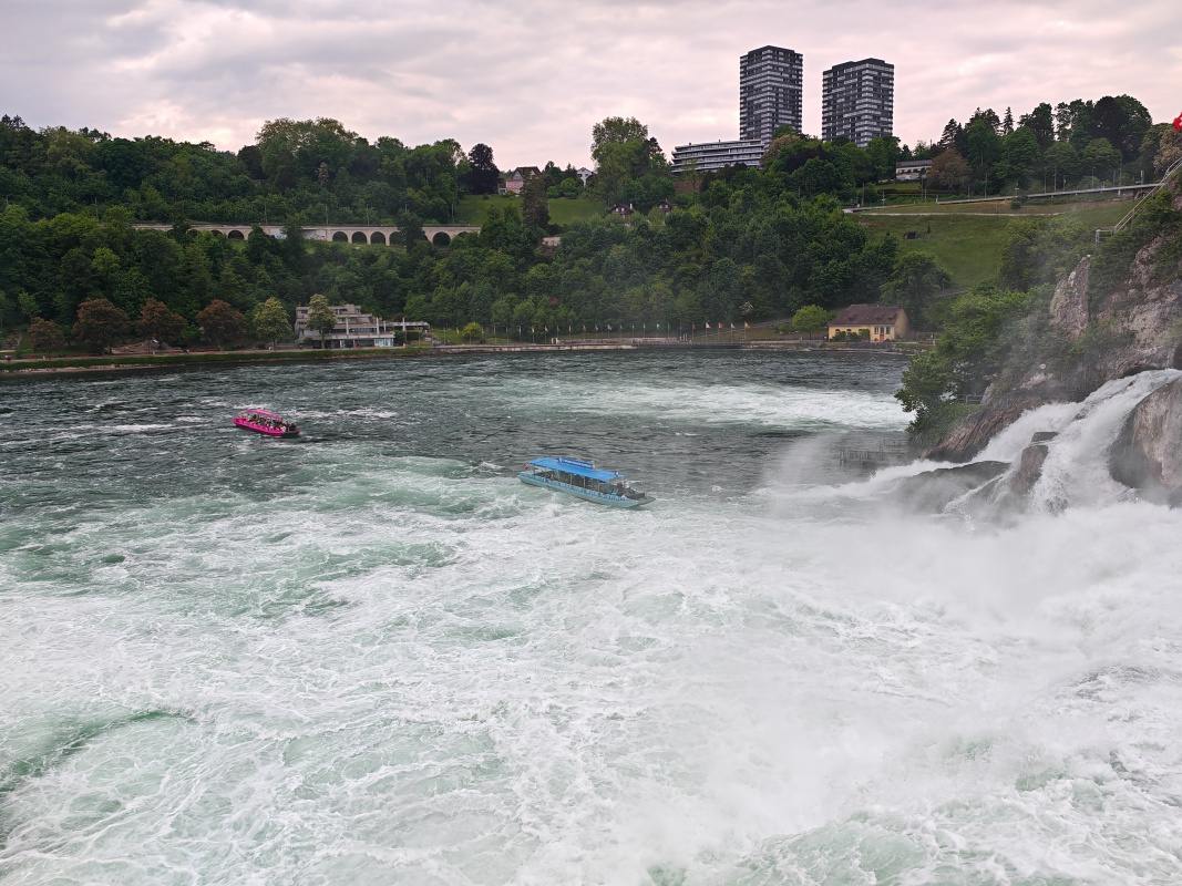 Rýnske vodopády - druhá vyhliadka