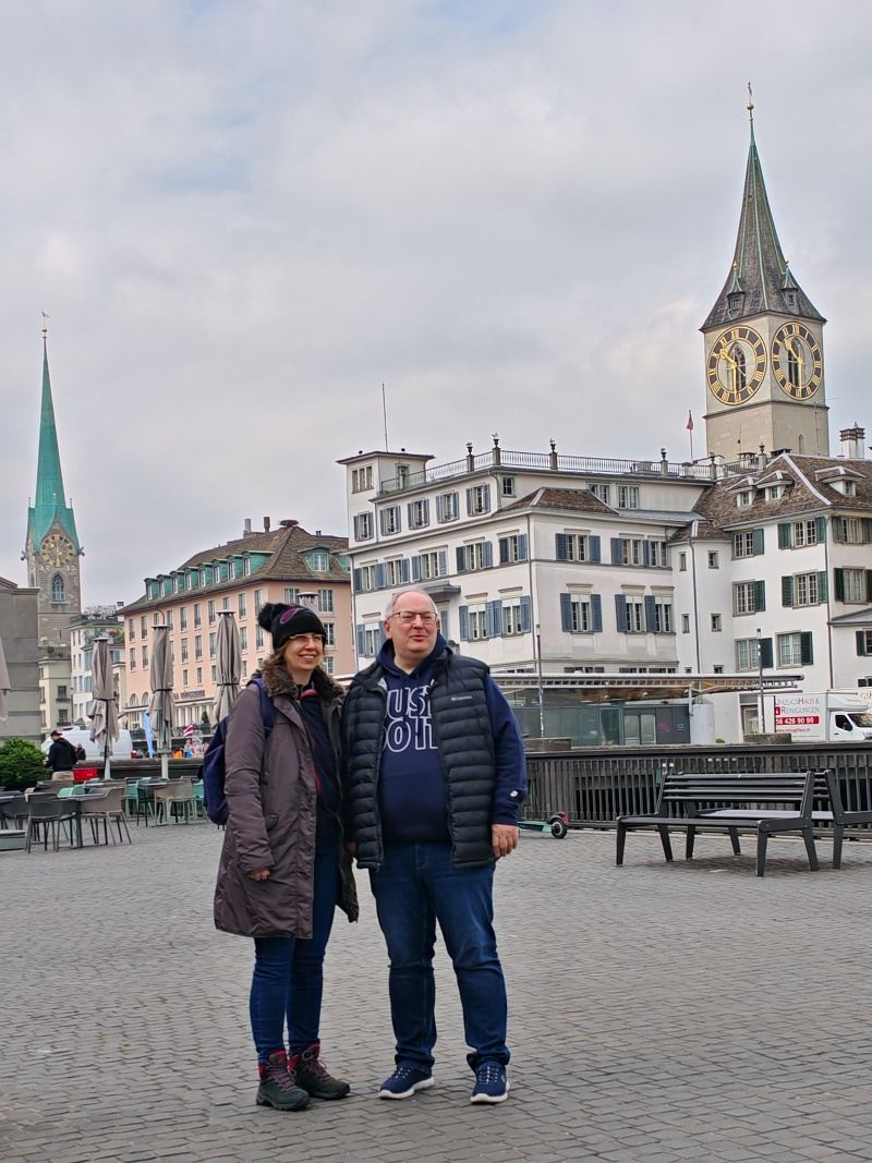 Veže St. Peter Kirche a Fraumünster
