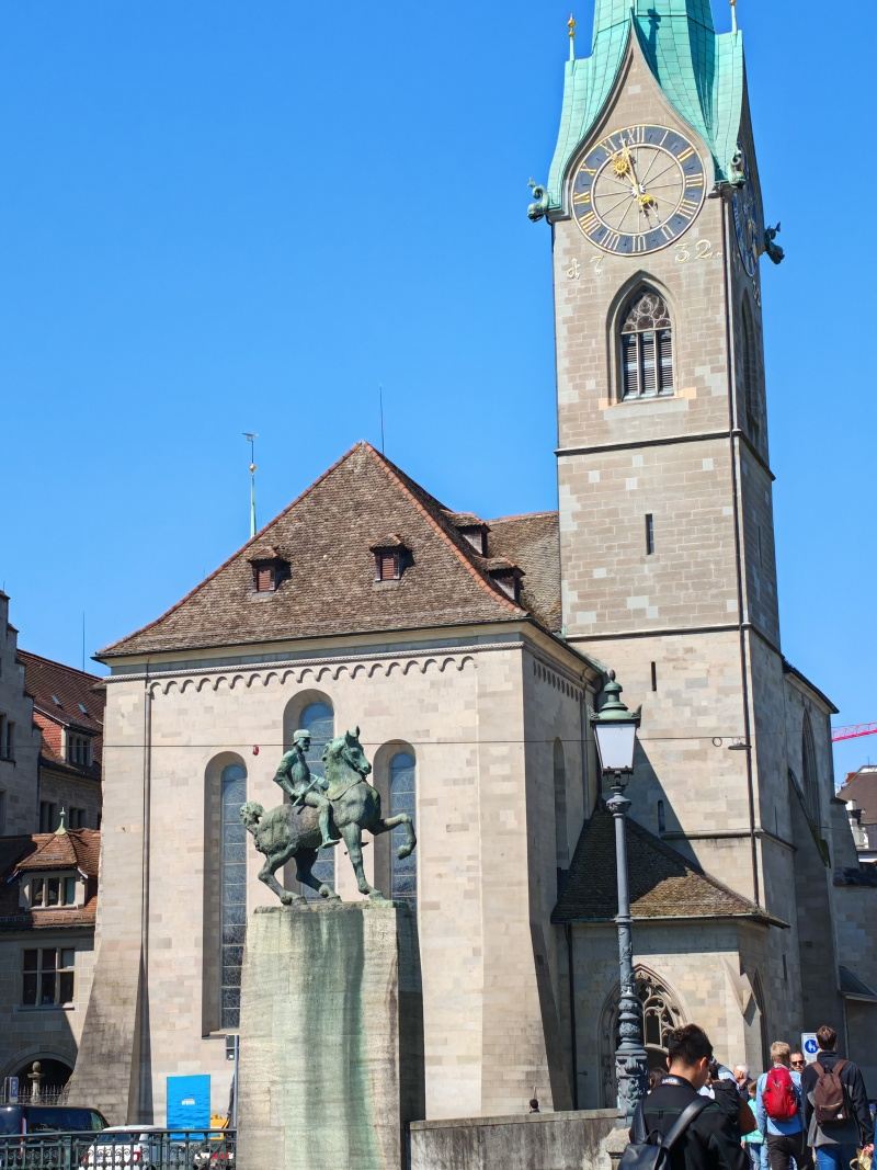 Socha za Münsterbrücke